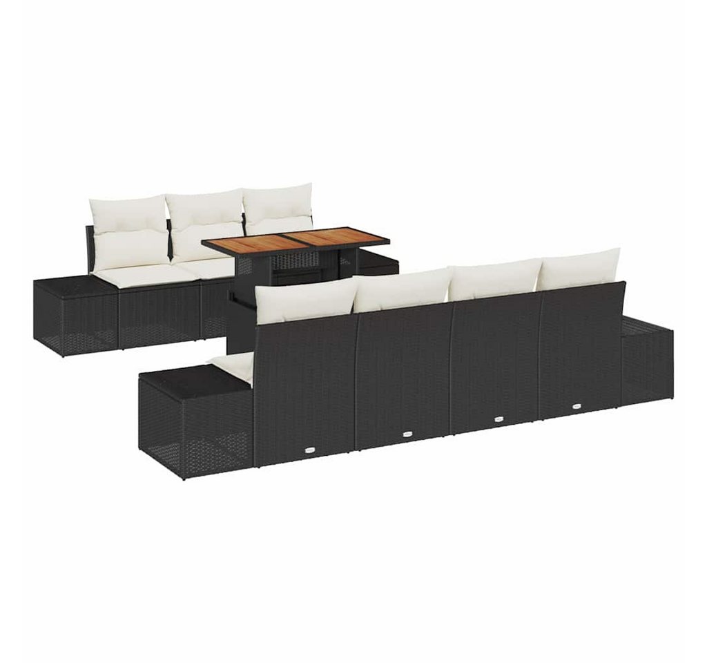 vidaXL Loungesofa Garten Essgruppe 8 pcs Schwarz und Creme 100 x 55 x 73 cm, 8 Teile vidaXL Loungesofa Garten Essgruppe 8 pcs Schwarz und Creme 100 x 55 x 73 cm, 8 Teile von vidaXL