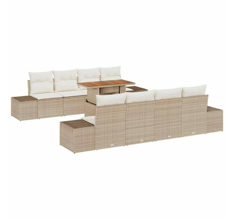 vidaXL Loungesofa Garten Essgruppe 9 pcs Beige und Creme 100 x 55 x 73 cm, 9 Teile vidaXL Loungesofa Garten Essgruppe 9 pcs Beige und Creme 100 x 55 x 73 cm, 9 Teile von vidaXL
