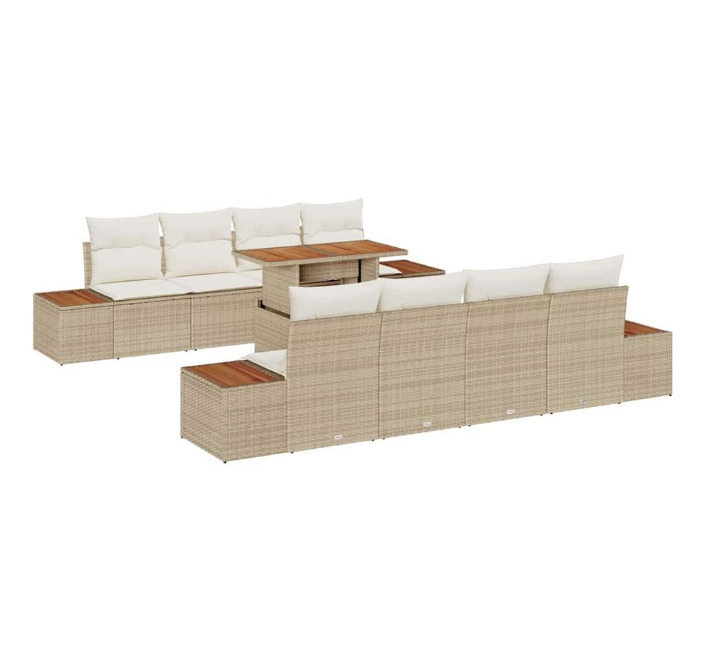 vidaXL Loungesofa Garten Essgruppe 9 pcs Beige und Creme 100 x 55 x 73 cm, 9 Teile vidaXL Loungesofa Garten Essgruppe 9 pcs Beige und Creme 100 x 55 x 73 cm, 9 Teile von vidaXL