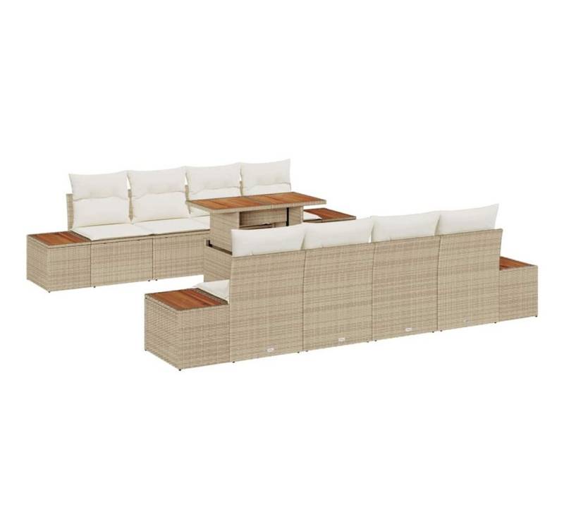 vidaXL Loungesofa Garten Essgruppe 9 pcs Beige und Creme 100 x 55 x 73 cm, 9 Teile vidaXL Loungesofa Garten Essgruppe 9 pcs Beige und Creme 100 x 55 x 73 cm, 9 Teile von vidaXL