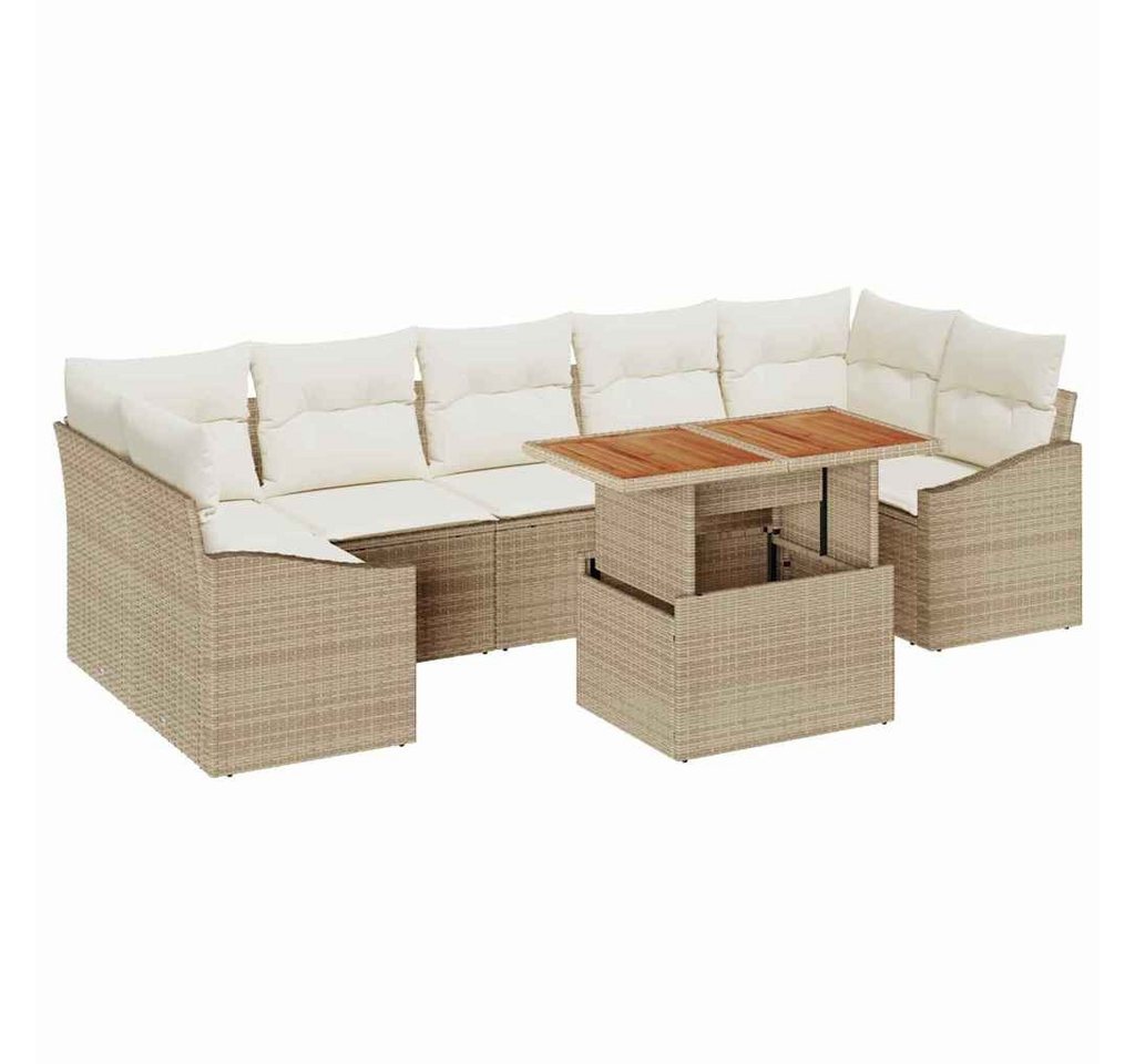 vidaXL Loungesofa Garten Essgruppe 8 pcs Beige und Creme 100 x 55 x 73 cm, 8 Teile vidaXL Loungesofa Garten Essgruppe 8 pcs Beige und Creme 100 x 55 x 73 cm, 8 Teile von vidaXL