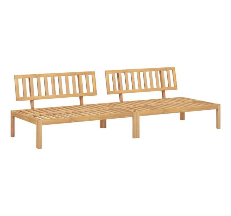 vidaXL Loungesofa Garten-Mittelsofas aus Paletten 2 Stk. Massivholz, 1 Teile von vidaXL