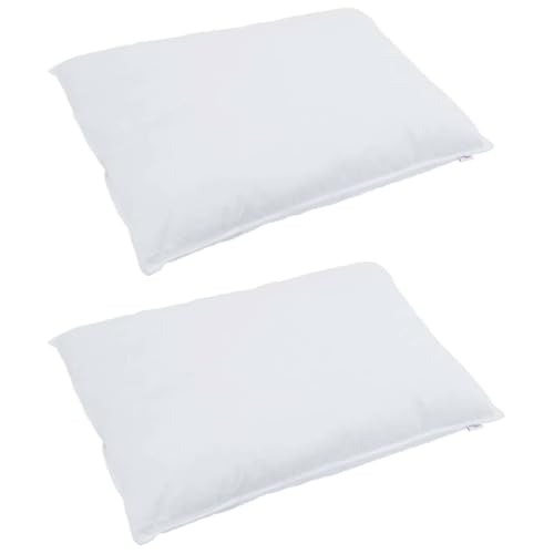 vidaXL Luxuriöses Mikrofaser-Bettwäsche-Set in 260 x 220 cm mit Boxstich-Design in Weiß. Ideal für Winter. von vidaXL