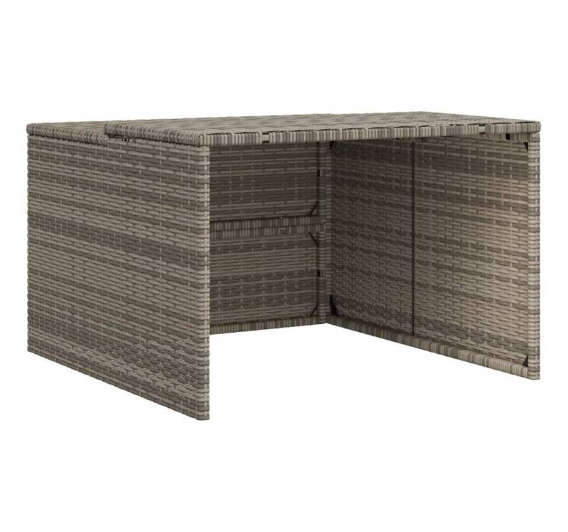 vidaXL Mähroboter-Garage Mähroboter-Garage Grau 86x90x5257 cm Polyrattan, BxTxH: 86x90x57 cm von vidaXL