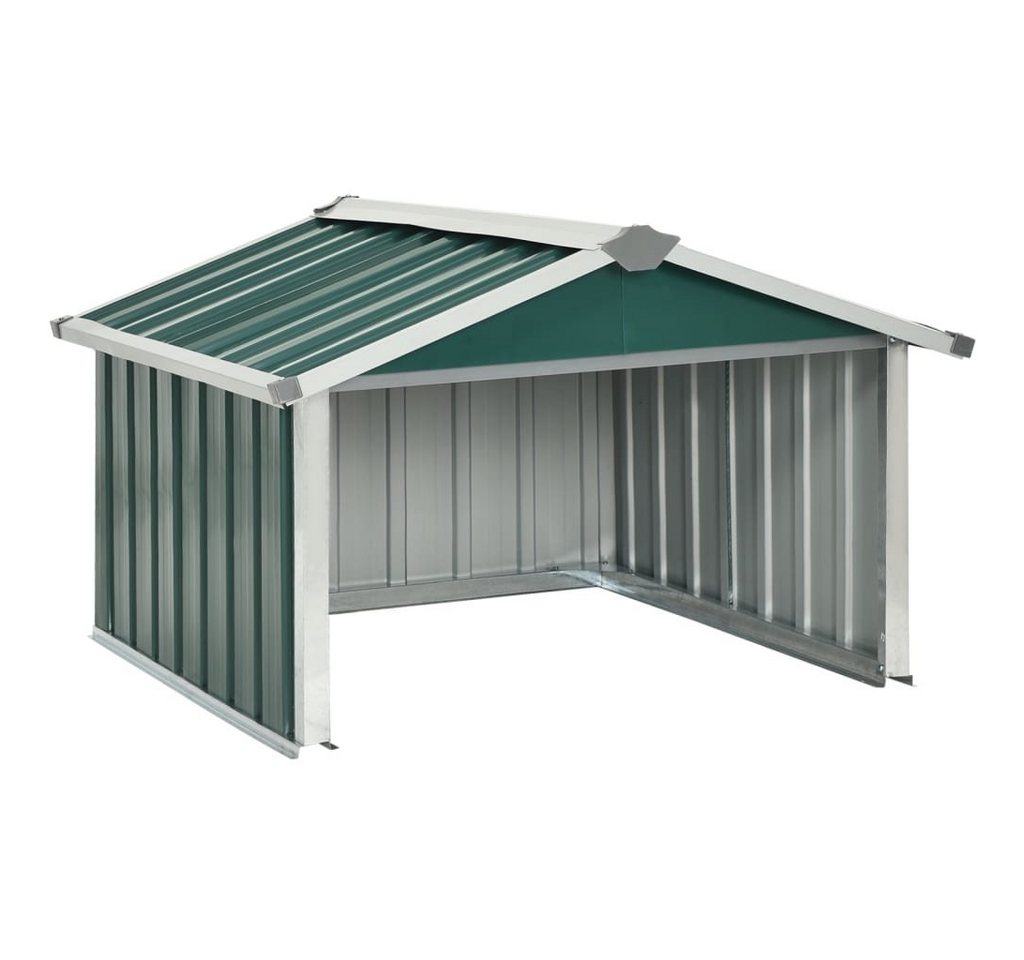 vidaXL Mähroboter-Garage Rasenmäher Garage 92x97x63 cm Verzinkter Stahl Grün für Mähroboter, BxTxH: 92x97x63 cm von vidaXL