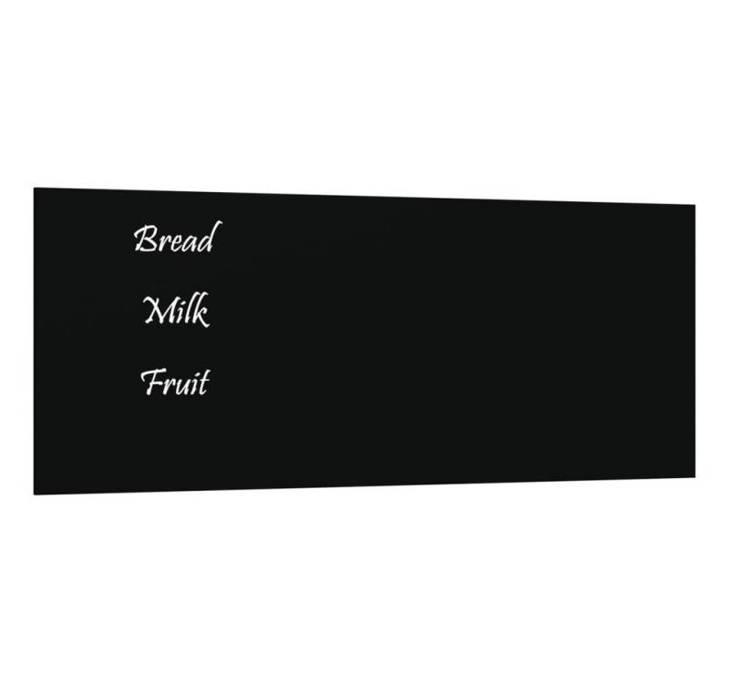 vidaXL Magnettafel, Magnetische Tafel Wandmontage Schwarz 50x20 cm Hartglas von vidaXL