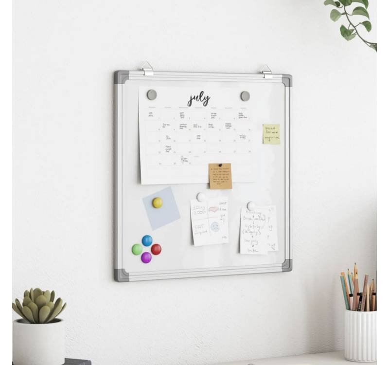 vidaXL Magnettafel, Magnetisches Whiteboard 60x60x1,7 cm Aluminium von vidaXL