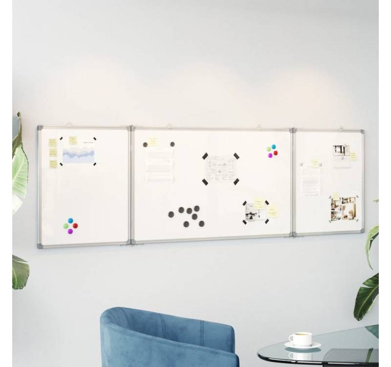 vidaXL Magnettafel, Magnetisches Whiteboard Klappbar 160x50x1,7 cm Aluminium vidaXL Magnettafel, Magnetisches Whiteboard Klappbar 160x50x1,7 cm Aluminium von vidaXL