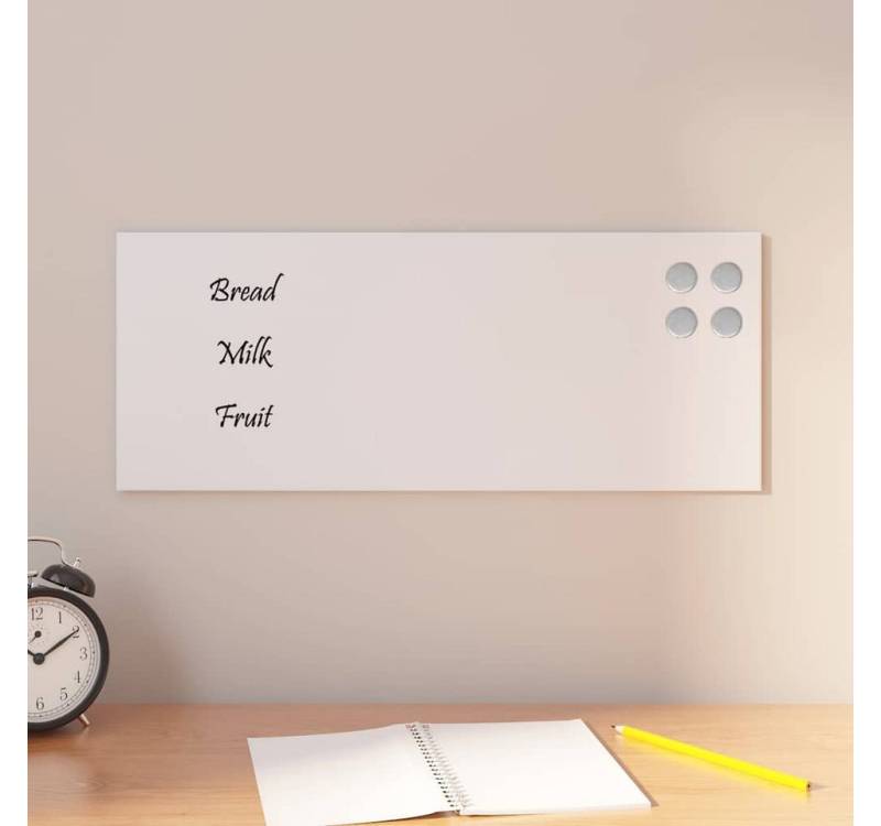 vidaXL Magnettafel, Magnettafel Wandmontage Weiß 50x20 cm Hartglas vidaXL Magnettafel, Magnettafel Wandmontage Weiß 50x20 cm Hartglas von vidaXL