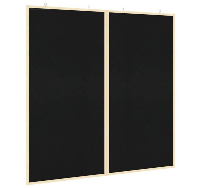 vidaXL Magnettafel Pinnwand Tafel Schwarz 100 x 14 x 100 cm Massivholz Kiefer von vidaXL