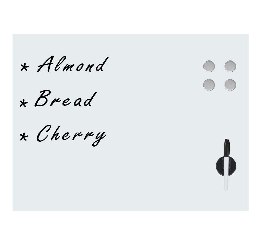 vidaXL Magnettafel, Magnetisches Whiteboard Wandmontage Glas 80x60 cm vidaXL Magnettafel, Magnetisches Whiteboard Wandmontage Glas 80x60 cm von vidaXL