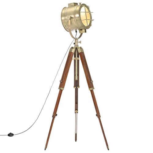 vidaXL Mangoholz Massiv Stativlampe Höhenverstellbar Vintage Retro Standleuchte Stehlampe Stehleuchte Standlampe Leuchte Lampe 165cm vidaXL Mangoholz Massiv Stativlampe Höhenverstellbar Vintage Retro Standleuchte Stehlampe Stehleuchte Standlampe Leuchte Lampe 165cm von vidaXL