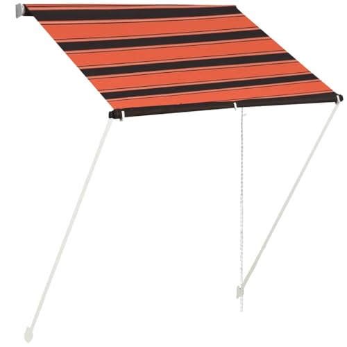 vidaXL Markise, Klemmmarkise Einziehbar, Sonnenschutz für Fenster Terrasse Balkon, Balkonmarkise Fallarmmarkise Fenstermarkise, 150×150cm Orange Braun vidaXL Markise, Klemmmarkise Einziehbar, Sonnenschutz für Fenster Terrasse Balkon, Balkonmarkise Fallarmmarkise Fenstermarkise, 150×150cm Orange Braun von vidaXL