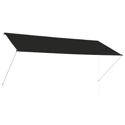 vidaXL Markise, Klemmmarkise Einziehbar, Sonnenschutz für Fenster Terrasse Balkon, Balkonmarkise Fallarmmarkise Fenstermarkise, 300×150cm Anthrazit vidaXL Markise, Klemmmarkise Einziehbar, Sonnenschutz für Fenster Terrasse Balkon, Balkonmarkise Fallarmmarkise Fenstermarkise, 300×150cm Anthrazit von vidaXL