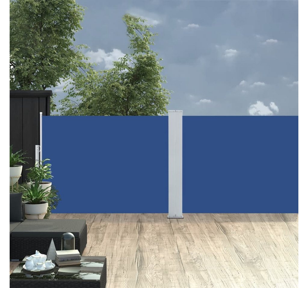 vidaXL Markise Ausziehbare Seitenmarkise Blau 120 x 1000 cm vidaXL Markise Ausziehbare Seitenmarkise Blau 120 x 1000 cm von vidaXL