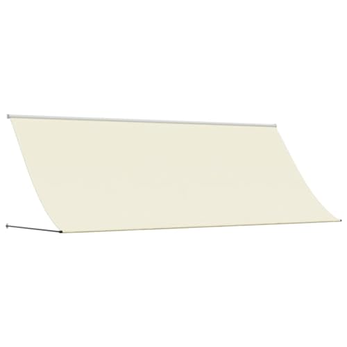 vidaXL Markise Einziehbar Creme 400x150 cm Stoff und Stahl von vidaXL