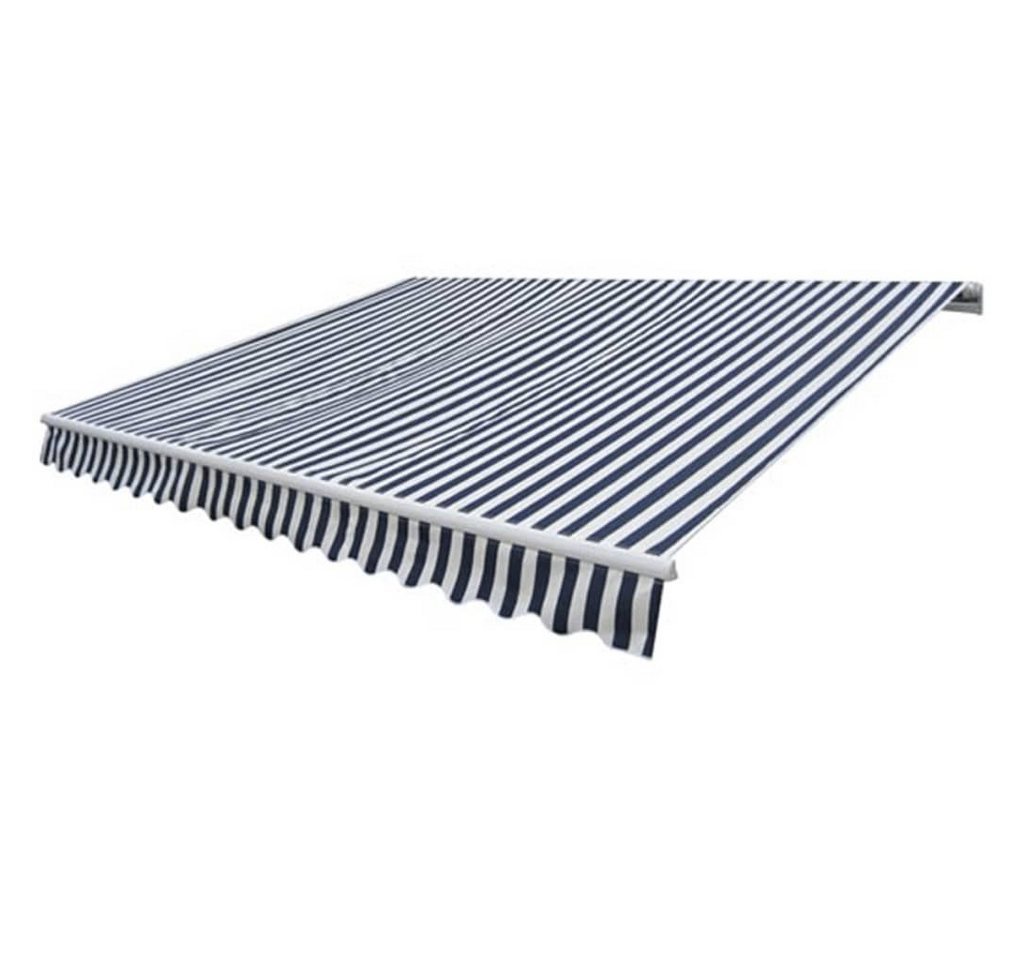 vidaXL Markise Gelenkarmmarkise Handbetrieben 300 cm Blau/Weiß (1-St) von vidaXL