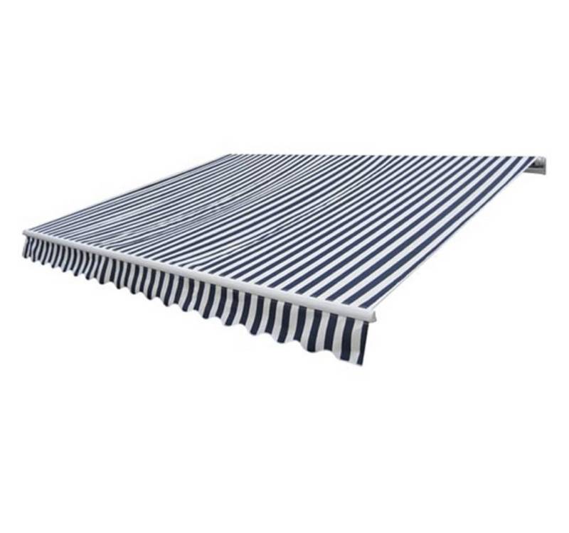 vidaXL Markise Gelenkarmmarkise Handbetrieben 300 cm Blau/Weiß (1-St) von vidaXL