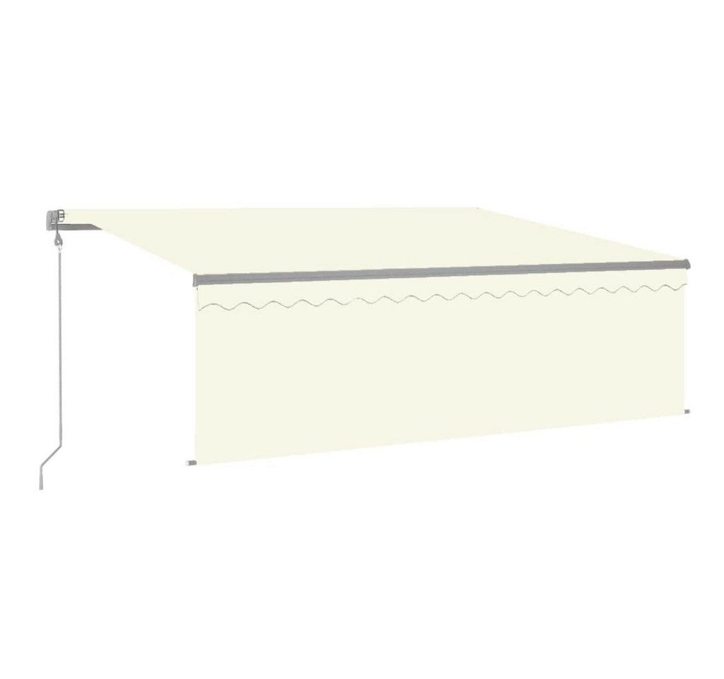 vidaXL Markise Markise Automatisch mit Rollo LED Windsensor 4x3 m Creme (1-St) von vidaXL