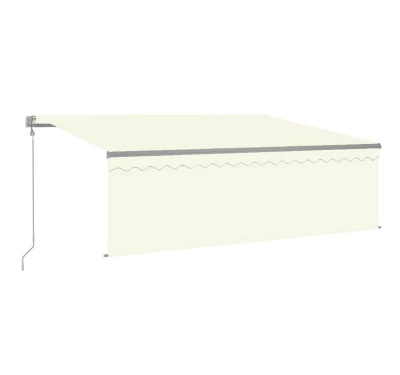 vidaXL Markise Markise Automatisch mit Rollo LED Windsensor 4x3 m Creme (1-St) von vidaXL