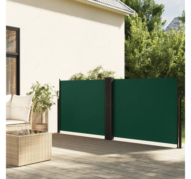 vidaXL Markise Seitenmarkise Ausziehbar Dunkelgrün 140x1200 cm vidaXL Markise Seitenmarkise Ausziehbar Dunkelgrün 140x1200 cm von vidaXL