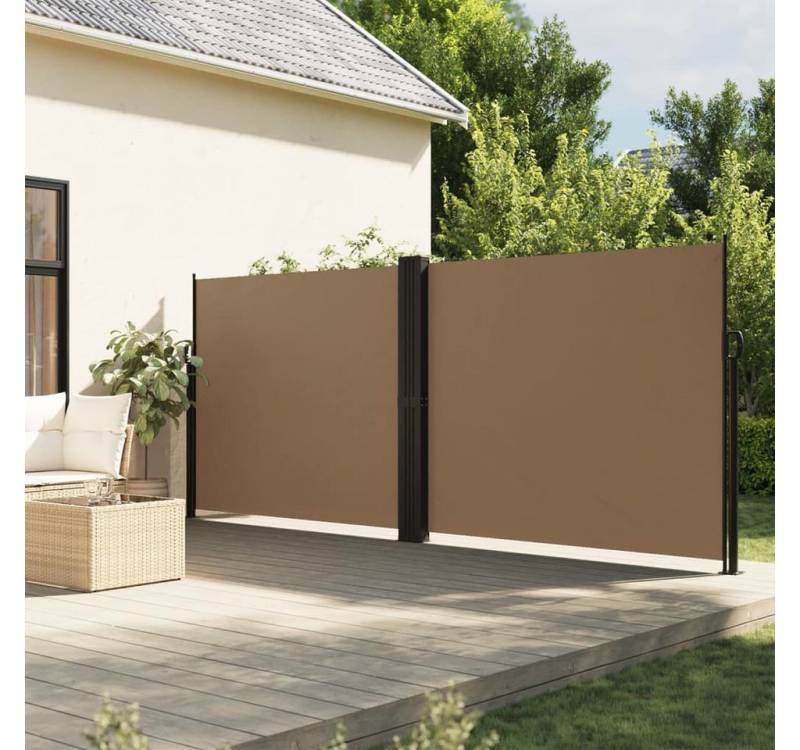 vidaXL Markise Seitenmarkise Ausziehbar Taupe 180x1200 cm von vidaXL
