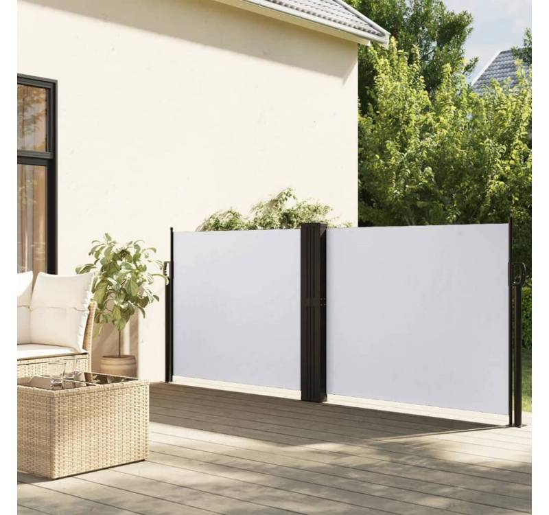 vidaXL Markise Seitenmarkise Ausziehbar Weiß 140x1200 cm vidaXL Markise Seitenmarkise Ausziehbar Weiß 140x1200 cm von vidaXL