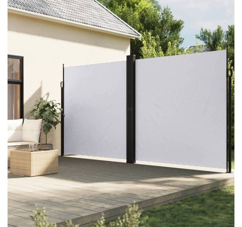 vidaXL Markise Seitenmarkise Ausziehbar Weiß 220x1200 cm vidaXL Markise Seitenmarkise Ausziehbar Weiß 220x1200 cm von vidaXL