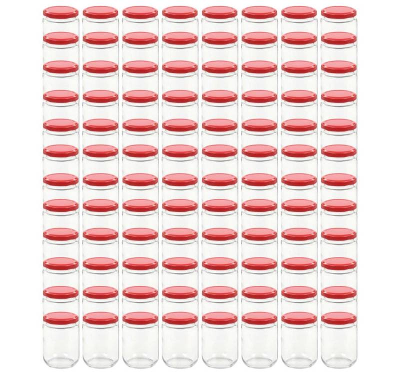 vidaXL Marmeladenglas, Einmachgläser mit Rotem Deckel 96 Stk. 230 ml von vidaXL