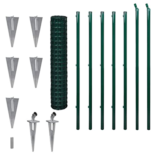 Gitterzaun Zaun Zaunset Gartenzaun Zaunsatz Maschendraht Set Metallzaun 10 x 1,5m von vidaXL