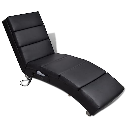 vidaXL Massage-Relaxliege Liegesessel Massagefunktion Liegesessel Loungeliege Liege 5 Massage-Modi mit Heizfunktion Massageliege Schwarz Kunstleder vidaXL Massage-Relaxliege Liegesessel Massagefunktion Liegesessel Loungeliege Liege 5 Massage-Modi mit Heizfunktion Massageliege Schwarz Kunstleder von vidaXL