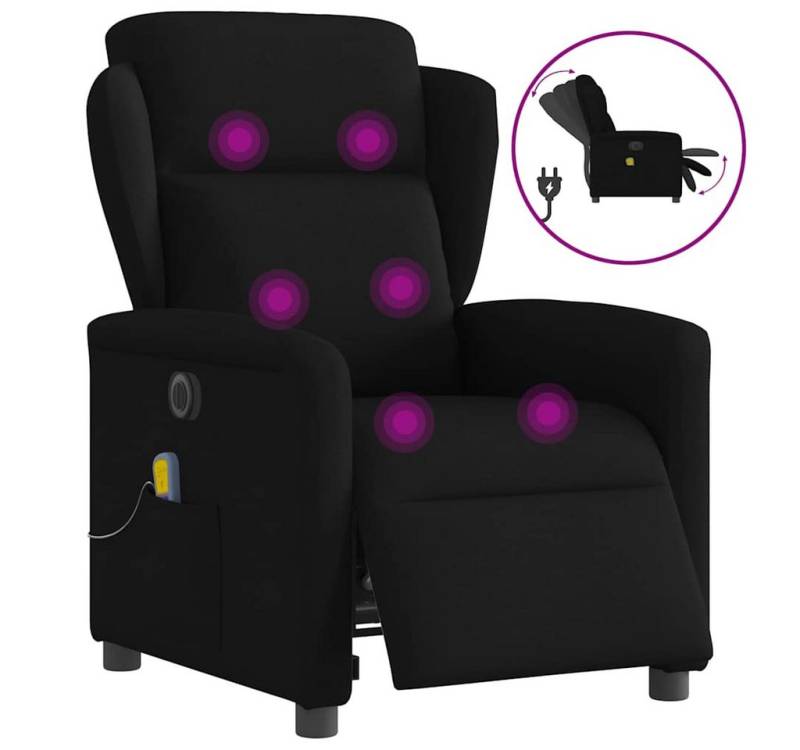 vidaXL Massagesessel, Massagesessel Elektrisch Schwarz Stoff vidaXL Massagesessel, Massagesessel Elektrisch Schwarz Stoff von vidaXL