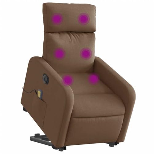 vidaXL Massagesessel, Sessel mit Aufstehhilfe Elektrisch, Relaxsessel mit Liegefunktion Vibrationsfunktion, Fernsehsessel Liegesessel Aufstehsessel, Braun Stoff vidaXL Massagesessel, Sessel mit Aufstehhilfe Elektrisch, Relaxsessel mit Liegefunktion Vibrationsfunktion, Fernsehsessel Liegesessel Aufstehsessel, Braun Stoff von vidaXL