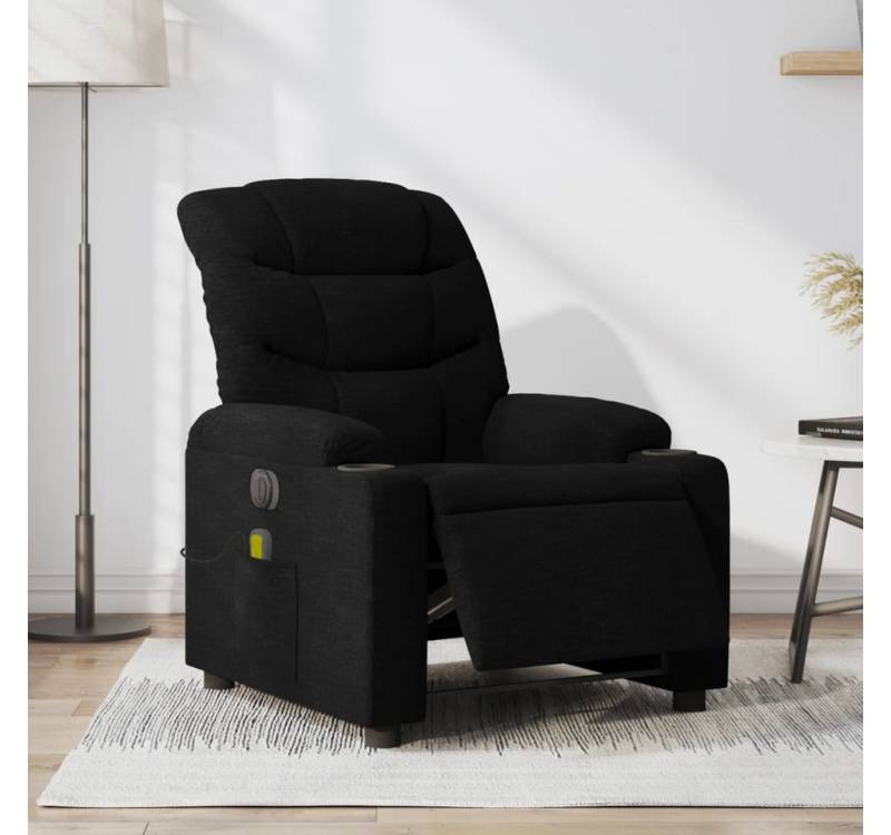 vidaXL Massagesessel Massagesessel Elektrisch Schwarz Stoff Fernsehsessel Relaxstuhl von vidaXL