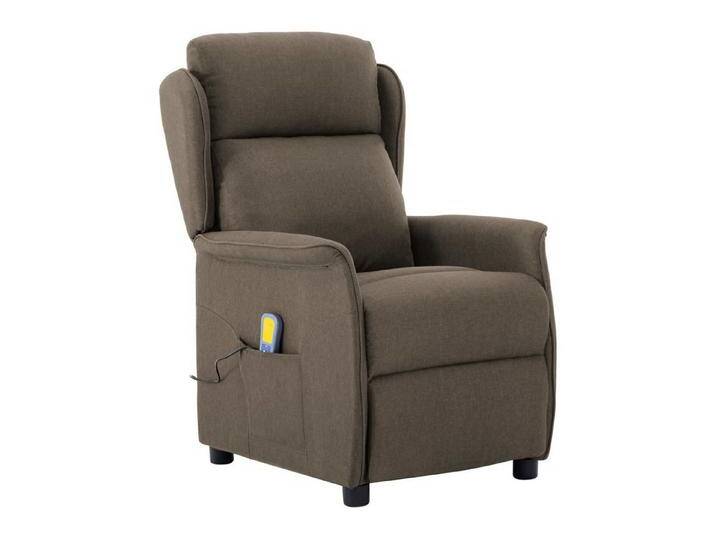 vidaXL Massagesessel Massagesessel Taupe Stoff (1-St), Taupe von vidaXL