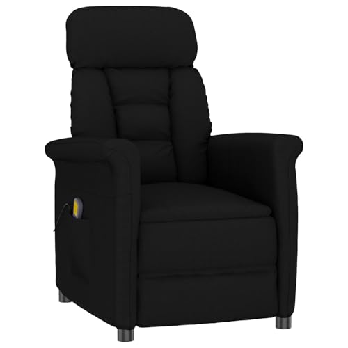 vidaXL Massagesessel Schwarz Mikrofaser vidaXL Massagesessel Schwarz Mikrofaser von vidaXL