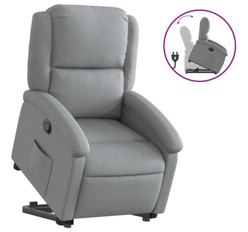 vidaXL Massagesessel, Relaxsessel mit Aufstehhilfe Hellgrau Stoff vidaXL Massagesessel, Relaxsessel mit Aufstehhilfe Hellgrau Stoff von vidaXL