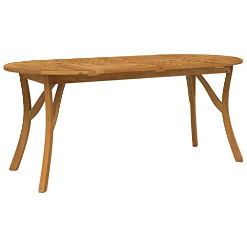 vidaXL Massivholz Akazie Gartentisch Outdoor Möbel Terrasse Holz Esstisch Deko Balkon Esstisch Terrasse Esstisch 200x90x75cm von vidaXL