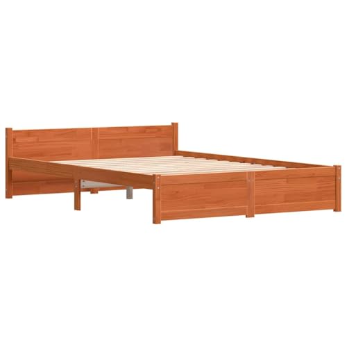 vidaXL Massivholz Bett – Moderner Rahmen für Dein Schlafzimmer. Robustes Design, umweltfreundlich und minimalistisch. Einfaches Set, funktional und zeitgemäß. von vidaXL