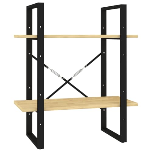 vidaXL Massivholz Kiefer Bücherregal 2 Fächer Industriestil Standregal Wandregal Bürorregal Aktenregal Regal Mehrzweckregal 60x30x70cm vidaXL Massivholz Kiefer Bücherregal 2 Fächer Industriestil Standregal Wandregal Bürorregal Aktenregal Regal Mehrzweckregal 60x30x70cm von vidaXL