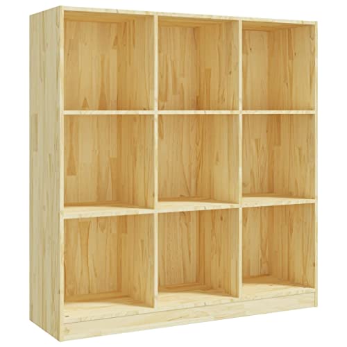 vidaXL Massivholz Kiefer Bücherregal Raumteiler Standregal Aktenregal Wandregal Regal Raumtrenner Bücherschrank Holzregal 104x33,5x110cm von vidaXL