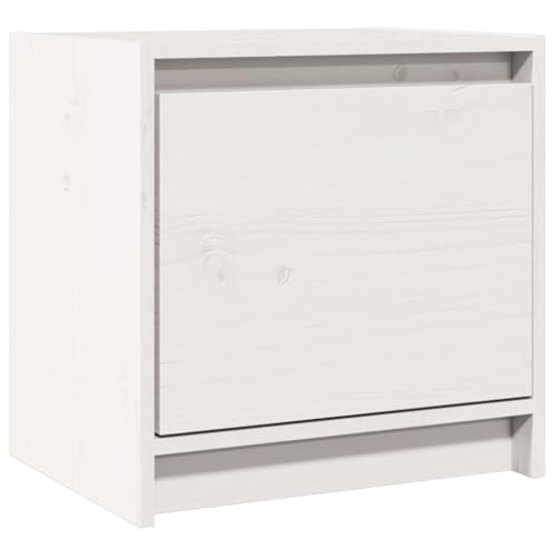 vidaXL Massivholz Kiefer Nachttisch Nachtschrank Nachtkonsole Nachtkommode Schlafzimmer Schrank Kommode Beistelltisch Weiß 40x30,5x40cm vidaXL Massivholz Kiefer Nachttisch Nachtschrank Nachtkonsole Nachtkommode Schlafzimmer Schrank Kommode Beistelltisch Weiß 40x30,5x40cm von vidaXL