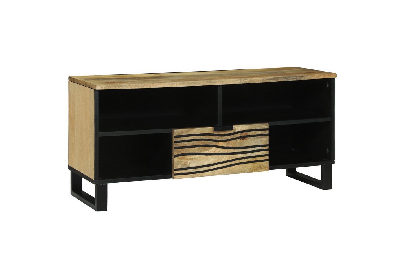 vidaXL Media-Regal Fernsehspeicher 100x33.5x46 cm Massivholz, 1-tlg. vidaXL Media-Regal Fernsehspeicher 100x33.5x46 cm Massivholz, 1-tlg. von vidaXL