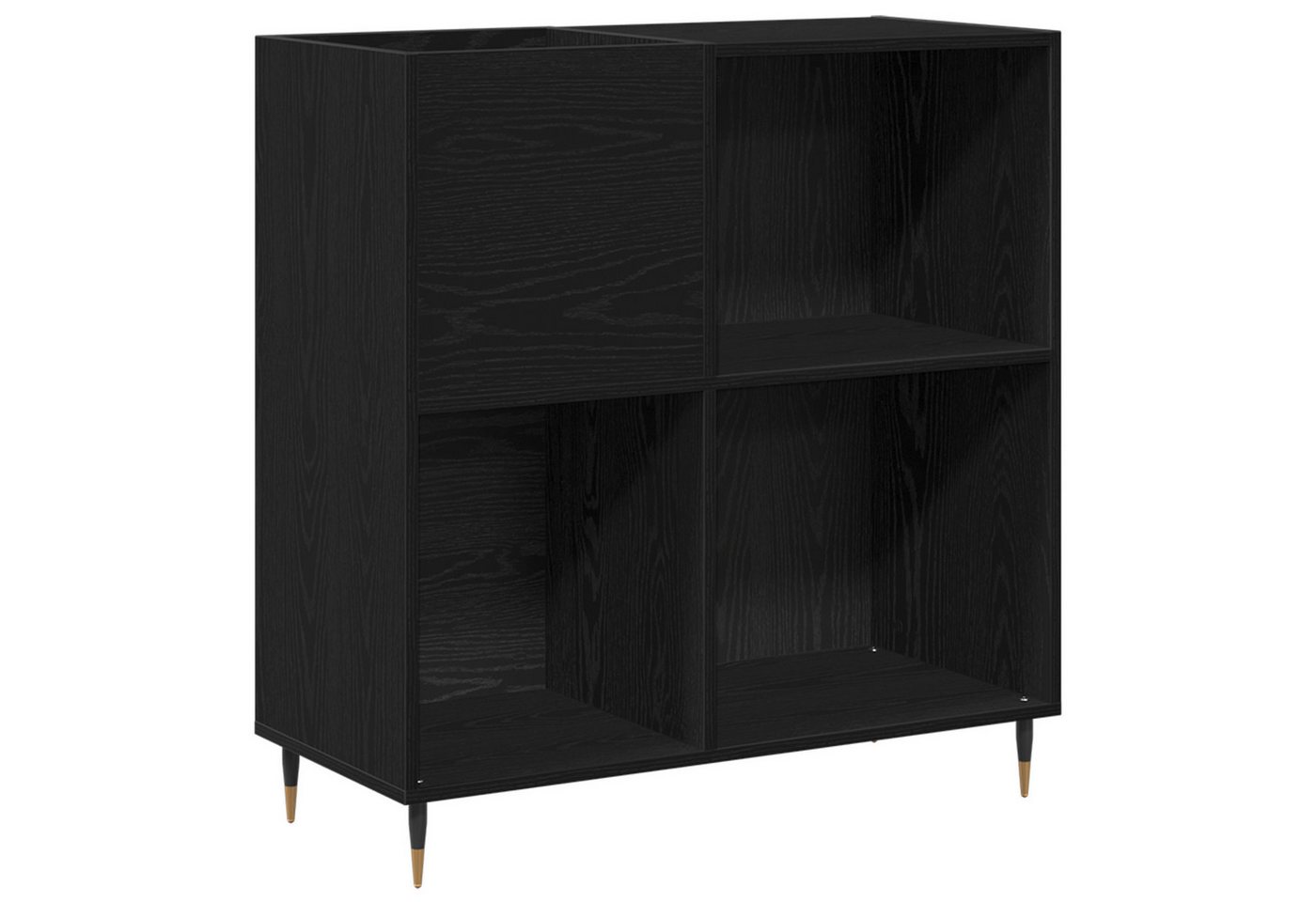 vidaXL Media-Regal Schallplattenschrank Schwarz Eiche 84,5x38x89 cm Holzwerkstoff, 1-tlg. vidaXL Media-Regal Schallplattenschrank Schwarz Eiche 84,5x38x89 cm Holzwerkstoff, 1-tlg. von vidaXL