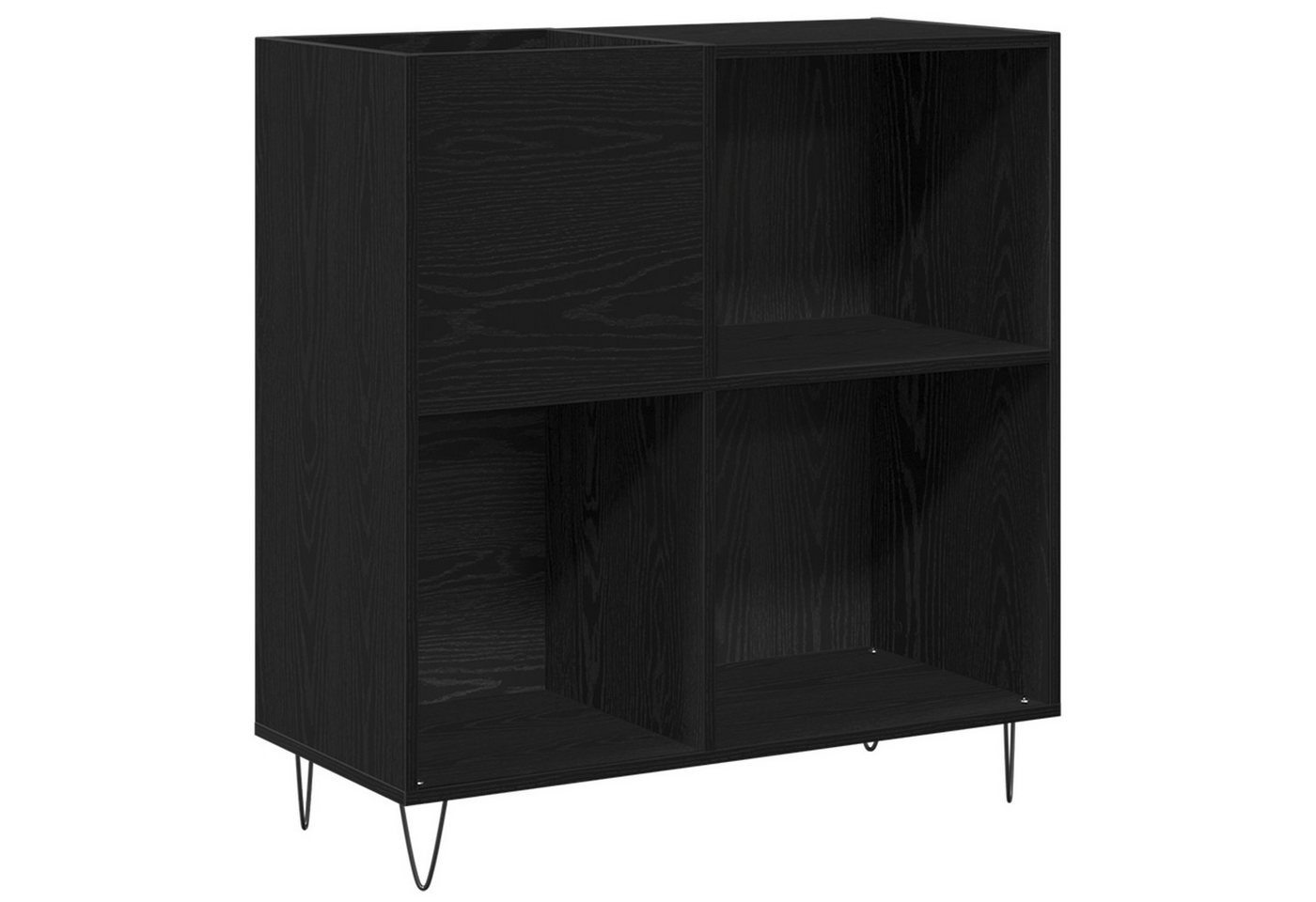 vidaXL Media-Regal Schallplattenschrank Schwarz Eiche 84,5x38x90 cm Holzwerkstoff, 1-tlg. vidaXL Media-Regal Schallplattenschrank Schwarz Eiche 84,5x38x90 cm Holzwerkstoff, 1-tlg. von vidaXL