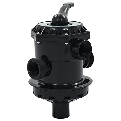 vidaXL Mehrwegeventil ABS 1,5" 6-Wege Top Mount Ventil Wegeventil Rückspülventil Sandfilter Poolfilter Filteranlage Sandfilteranlage Pool Schwimmbecken von vidaXL