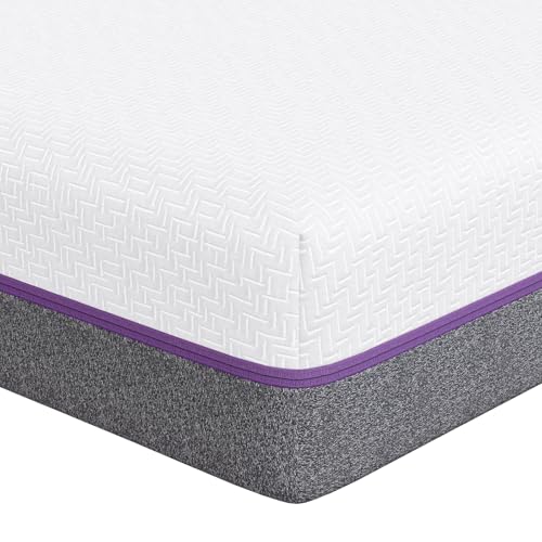vidaXL Komfortable Memory-Schaum-Matratze 120 x 200 cm in Weiß und Grau, aus Polyester, mittel-fest, ideal für Moderne Schlafzimmer im Winter und Frühling. Perfekt für einen erholsamen Schlaf. von vidaXL