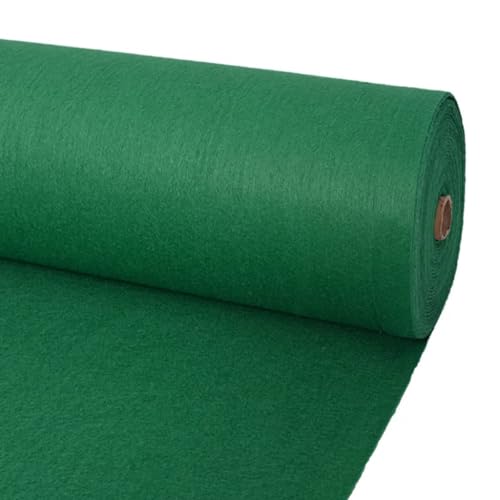vidaXL Messeteppich Glatt Wiederverwendbar Eventteppich Hochzeitsteppich VIP-Teppich Event Läufer Teppich Hochzeitsläufer 1,2x12m Grün von vidaXL