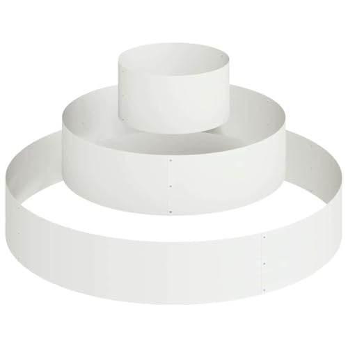 vidaXL Metallpflanzgefäß Stahl/weiß Pulverbeschichteter Stahl Groß vidaXL Metallpflanzgefäß Stahl/weiß Pulverbeschichteter Stahl Groß von vidaXL