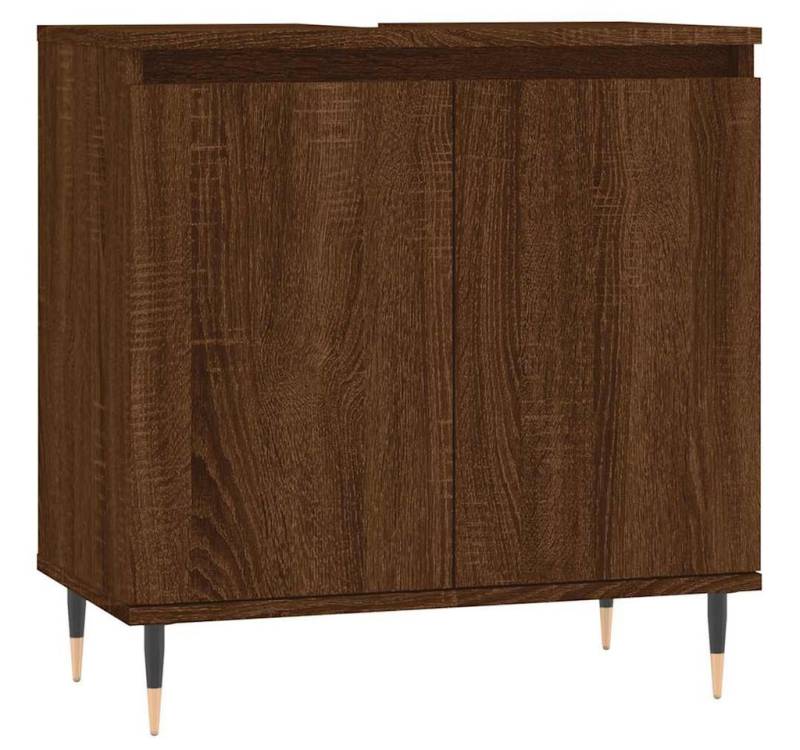 vidaXL Midischrank Badschrank Braun Eichen-Optik 58x33x60 cm Holzwerkstoff (1-St) von vidaXL